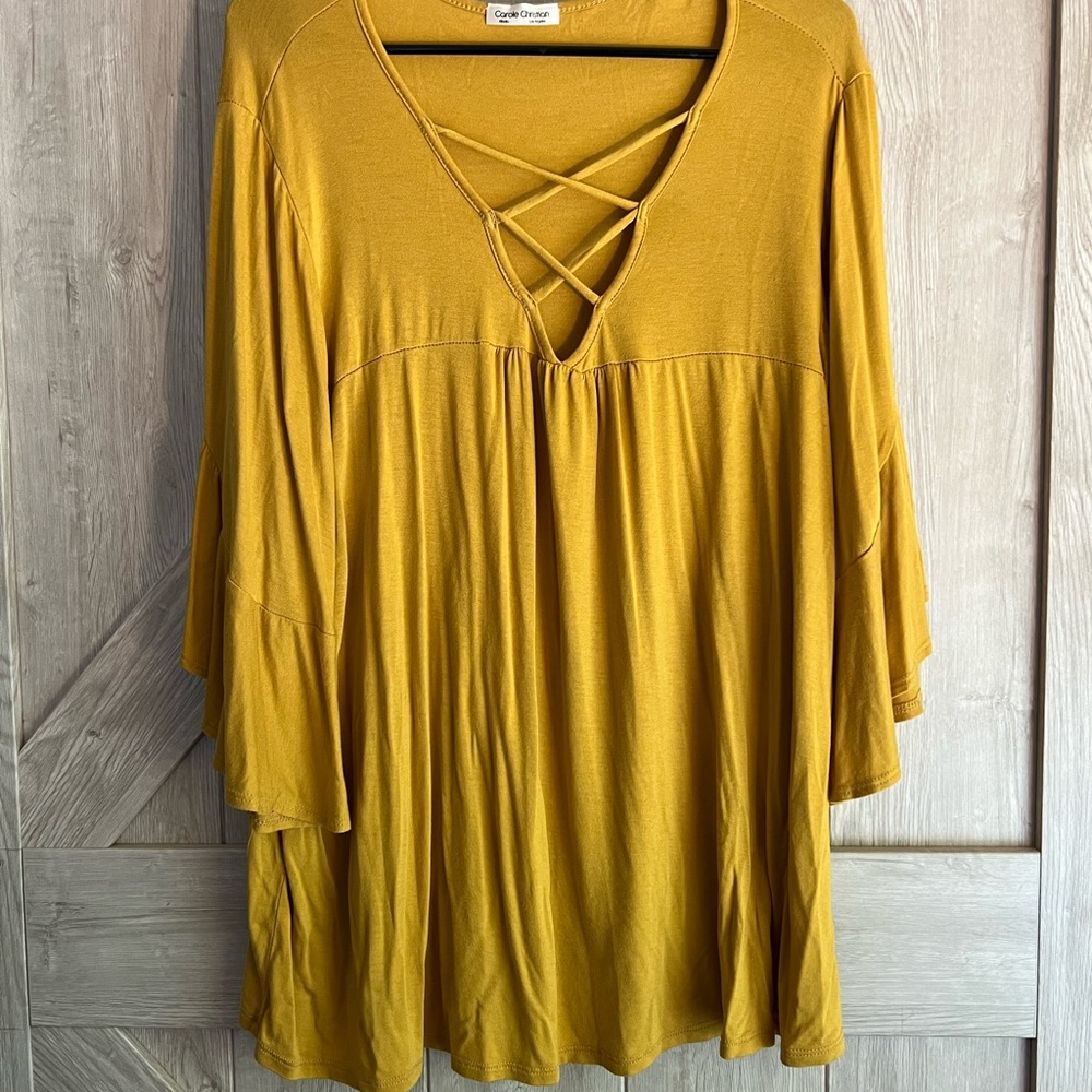 Mustard Flowy top.